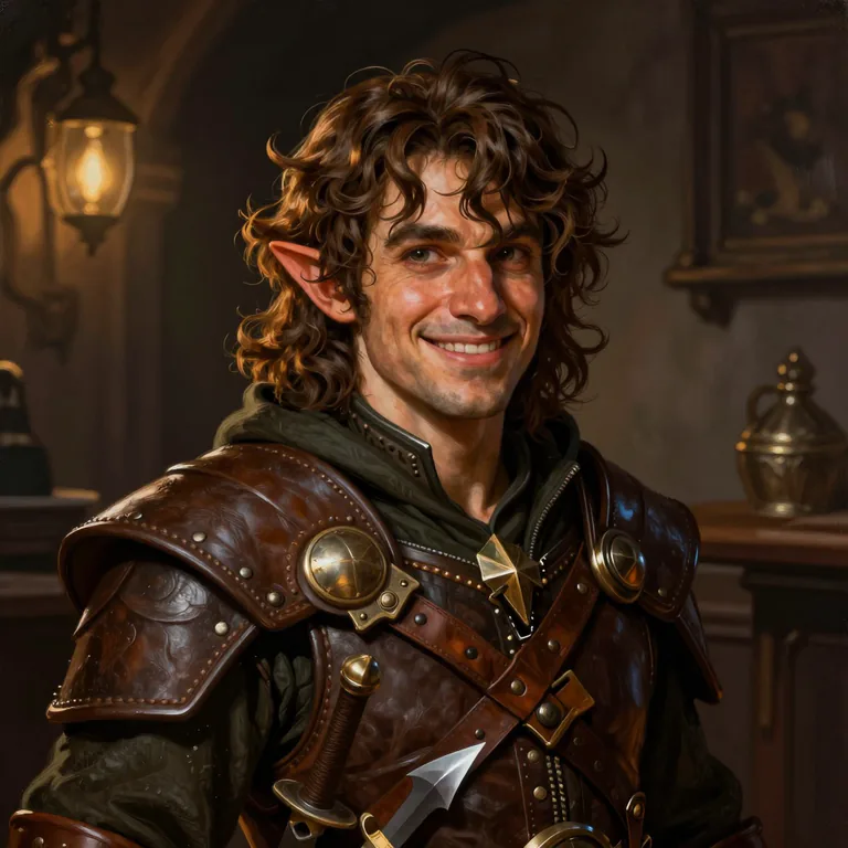 Finn Lightfoot, a Halfling Rogue