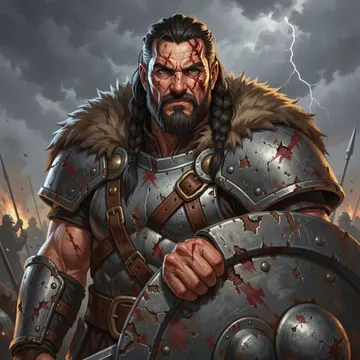 A barbarian and fighter